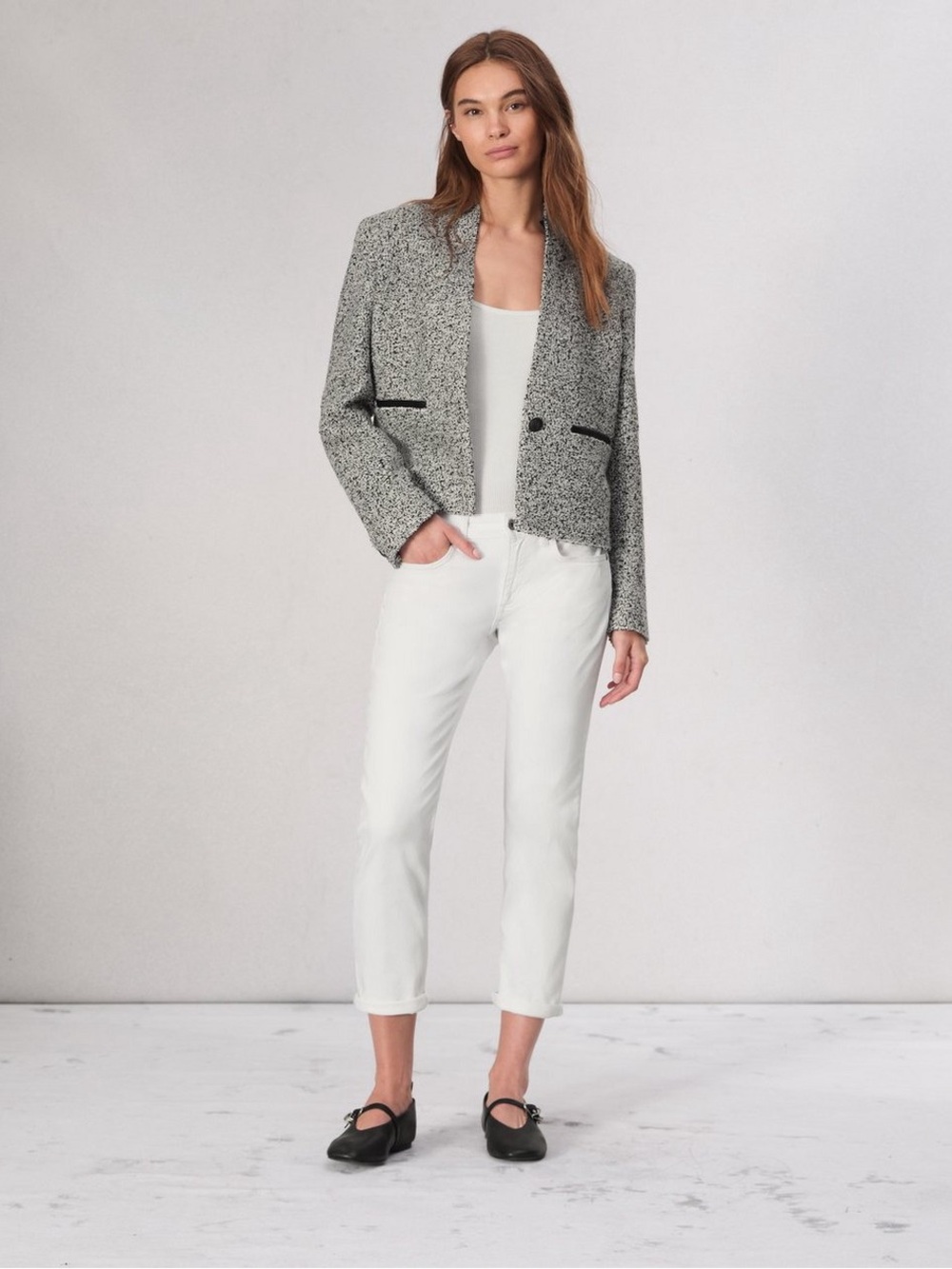 NEW Rag & Bone Dre Slim Boyfriend Jean
Vintage Stretch Optic White Size 28